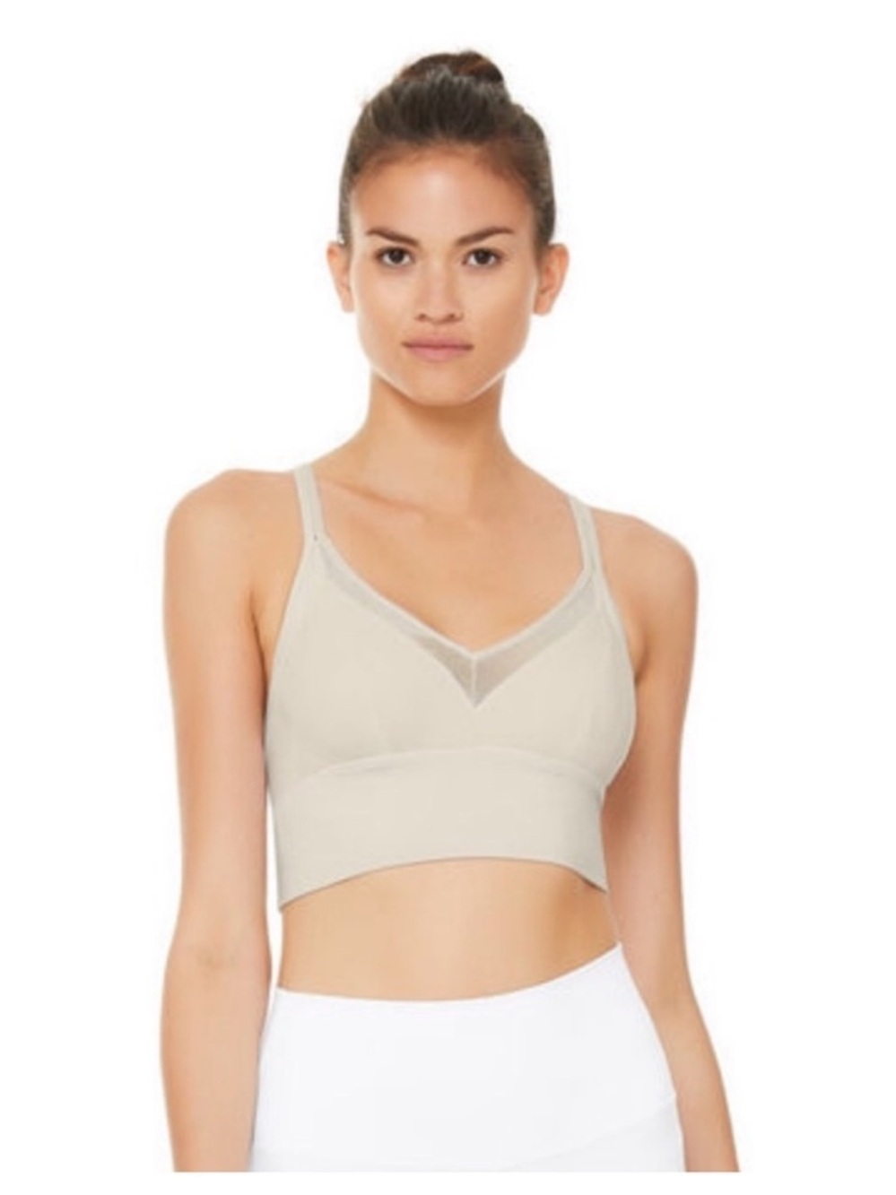 Alo Seamless Longline Bralette - Cream